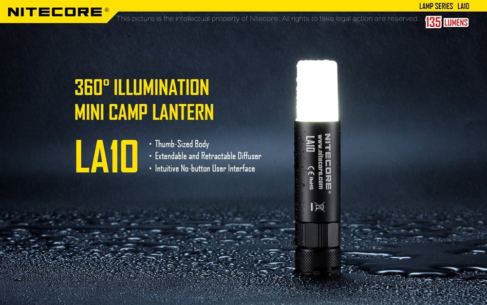 Nitecore LA10 135 Lumen Lightweight Compact Camping Lantern