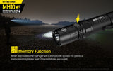 NITECORE MH10 v2 1200 Lumen USB-C Rechargeable Flashlight