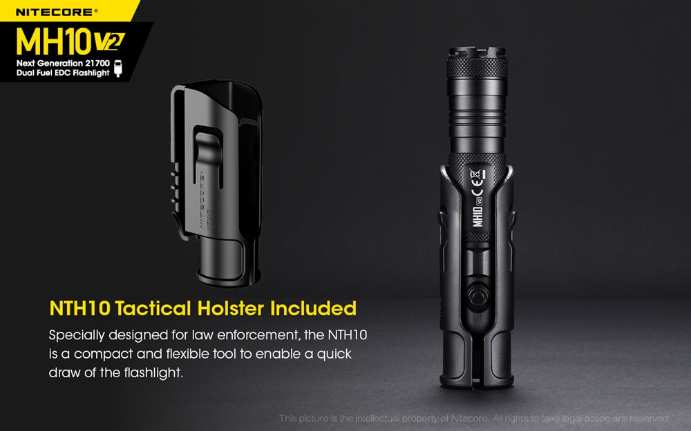 NITECORE MH10 v2 1200 Lumen USB-C Rechargeable Flashlight