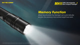 NITECORE MH11 1000 Lumen USB-C Rechargeable Flashlight