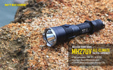 NiteCore MH27UV Rechargeable LED Flashlight w/ Red, Blue, and UltraViolet Light - 1000 lumens