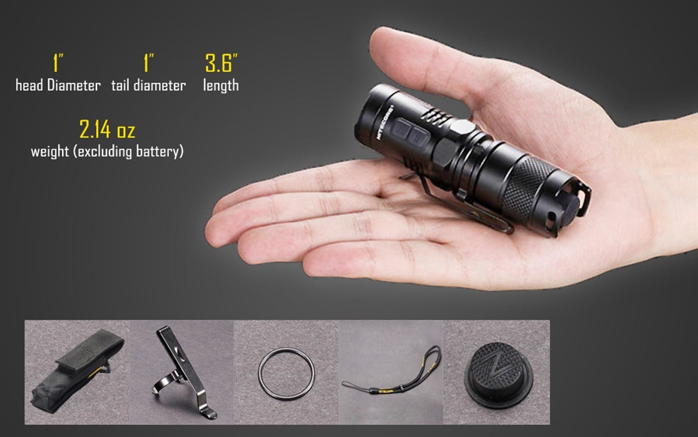 NITECORE MT10C 920 Lumen Multitask Tactical Flashlight with Red Light