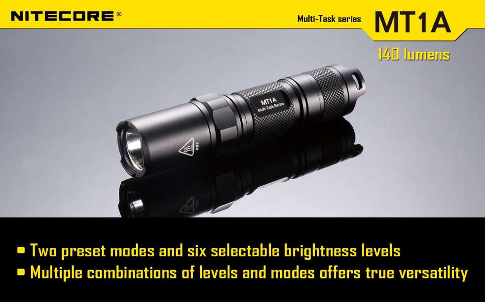 Nitecore Multi-Task MT1A LED Flashlight - 180 Lumen