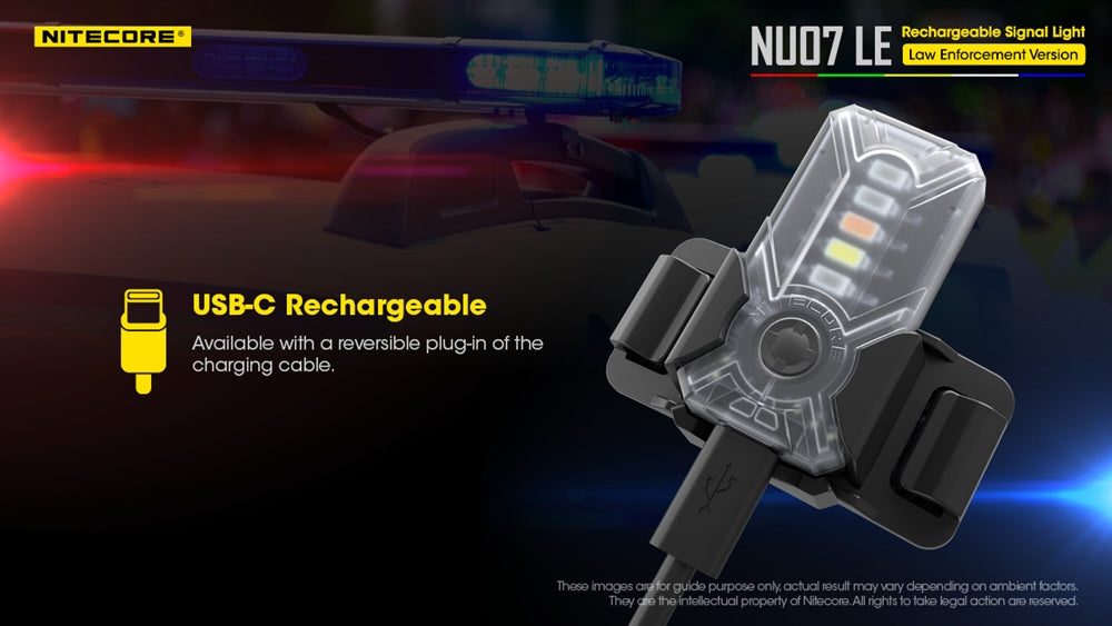 Nitecore NU07 LE 5-Color Signal Light for Helmet or Molle