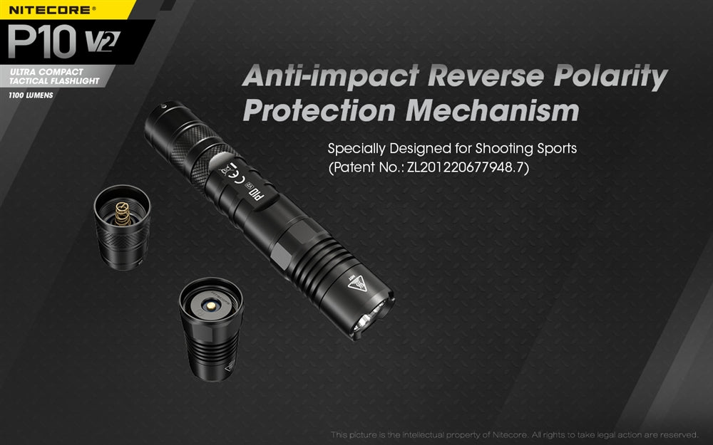 NITECORE P10 v2 1100 Lumen Compact Flashlight