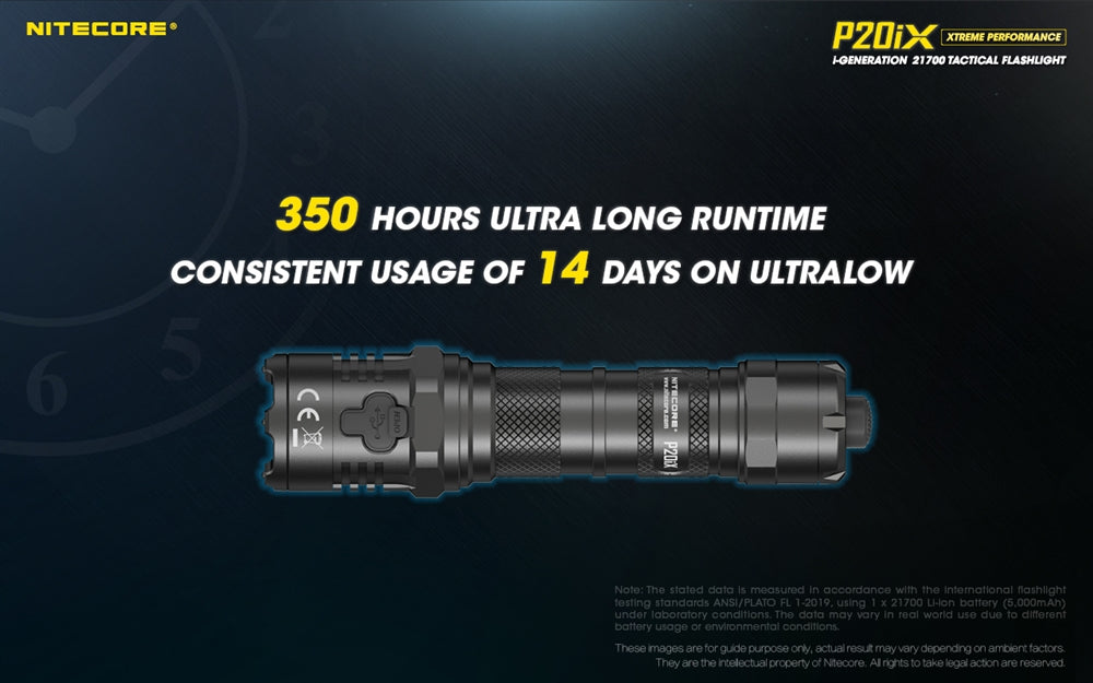 NITECORE P20iX 4000 Lumen USB-C Rechargeable Flashlight