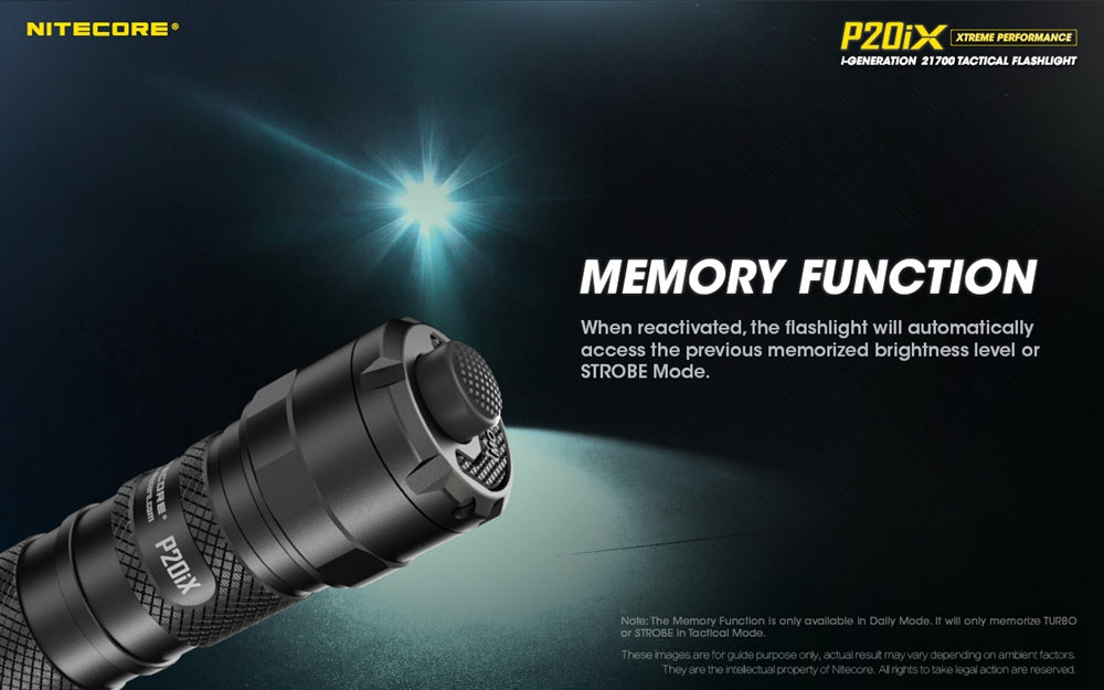 NITECORE P20iX 4000 Lumen USB-C Rechargeable Flashlight