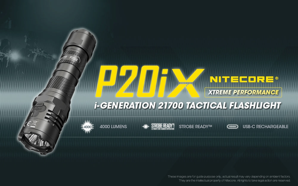 NITECORE P20iX 4000 Lumen USB-C Rechargeable Flashlight