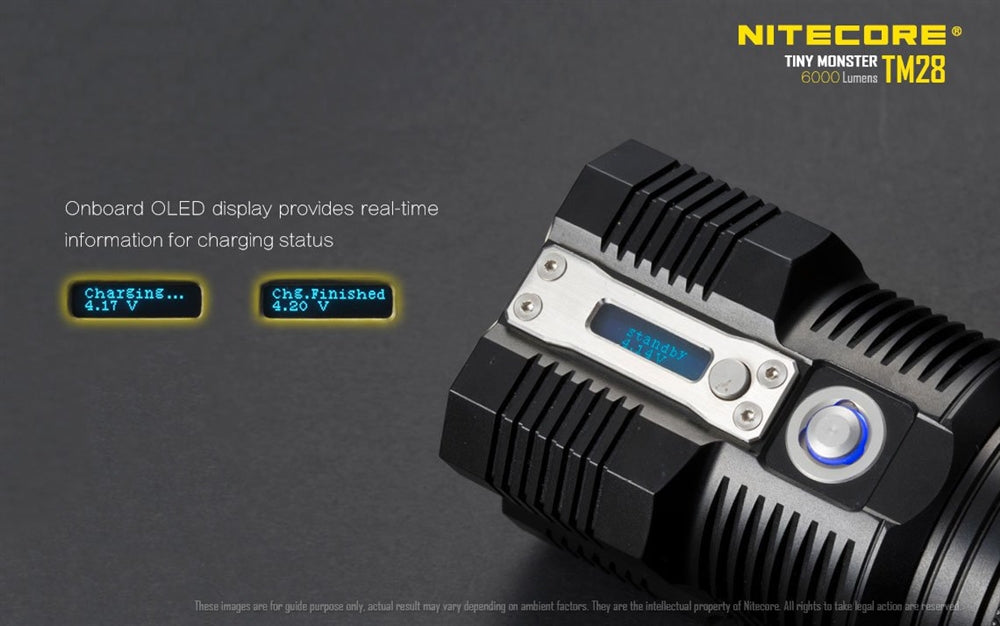 NITECORE TM28 6000 Lumen Rechargeable LED Flashlight – Longhorn