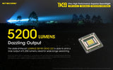 NITECORE TM39 5200 Lumen 1640 Yard Long Throw Flashlight