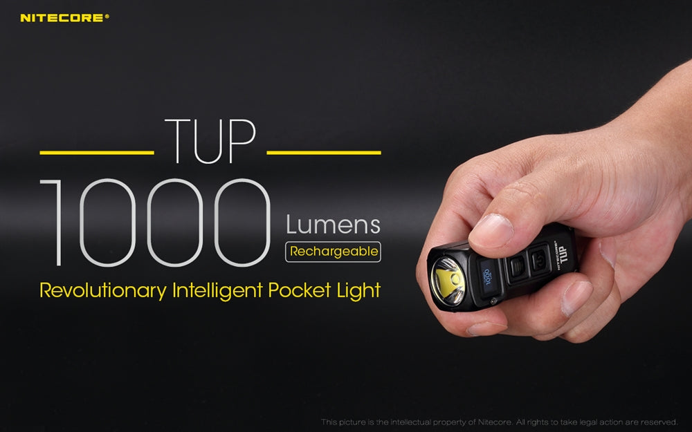 NITECORE TUP 1000 Lumen Rechargeable Everyday Carry Keychain Flashlight