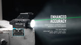 Olight Baldr Mini 600 Lumen Rechargeable Rail Mount Flashlight with Green Laser Sight