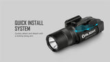 Olight Baldr Pro R 1350 Lumen Rechargeable Rail Mount Flashlight and Green Beam