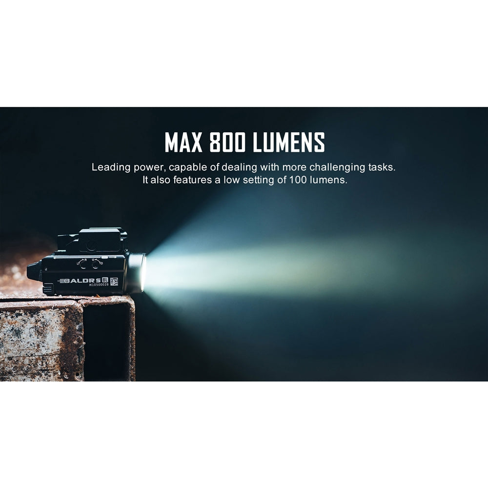 Olight Baldr S BL 800 Lumen Flashlight with Blue Laser Sight