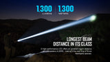 Olight Javelot Turbo 1300 Lumen Long Throw Flashlight