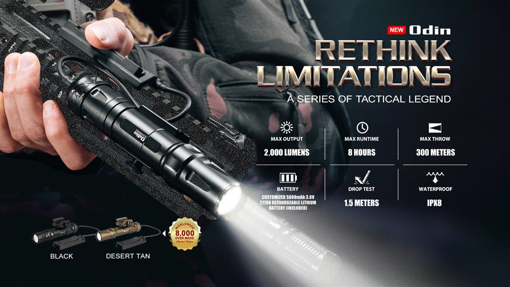 Olight Odin 2000ルーメン タクティカルライト M-LOKマウント OLIGHT Odin 2000ルーメン タクティカルライト | OLIGHT