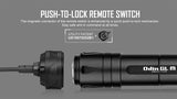 Olight Odin GL M 1500 Lumen Rechargeable Rail Mount Flashlight Green Beam Combo