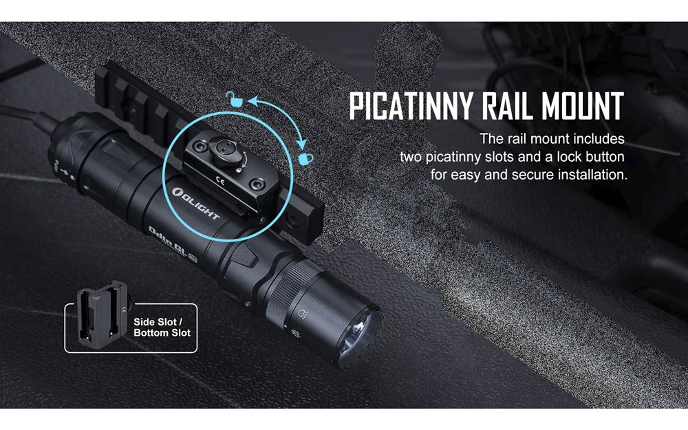Olight Odin GL Mini Rail Mount Flashlight Green Beam Combo