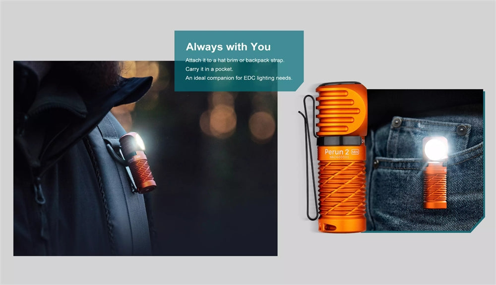 OLIGHT Baton 4 Perun 2 Mini セット Olight Perun 2 Mini review | Headlamp and right-angle with 1,100