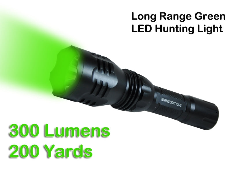 Orion H25 200 Yard Rechargeable Green or Red LED Hog Hunting Light with Mounting Kit