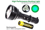 Orion M30C 700 Lumen Long Range Red or Green Hunting Flashlight