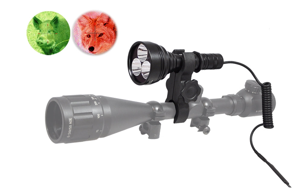 Orion M30C 700 Lumen Long Range Red or Green Hunting Flashlight Kit