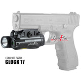 LaserTac CL7-G Compact Green Laser Sight Tactical Rail Mount Light Combo for Rifles & Pistols