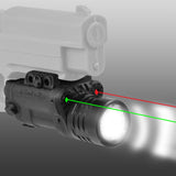 Lasertac FL2GR Rail Mount Red & Green Laser Sight with LED Flashlight