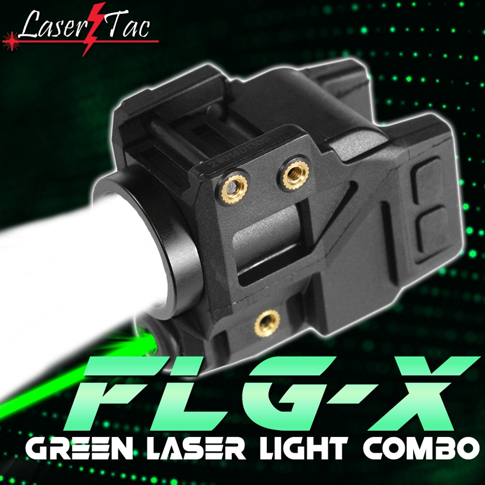 LaserTac FLG-X Rechargeable Rail Mount Green Laser Light Combo