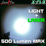 LaserTac FLG-X Rechargeable Rail Mount Green Laser Light Combo