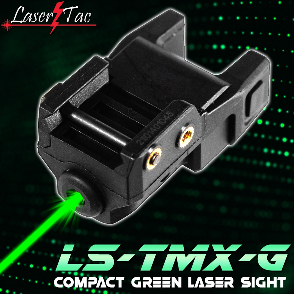 LaserTac TMX-G Low Profile Rechargeable Rail Mount Green Laser Sight