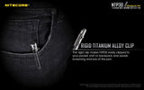 NITECORE NTP30 Titanium Bidirectional Bolt Action Tactical Pen