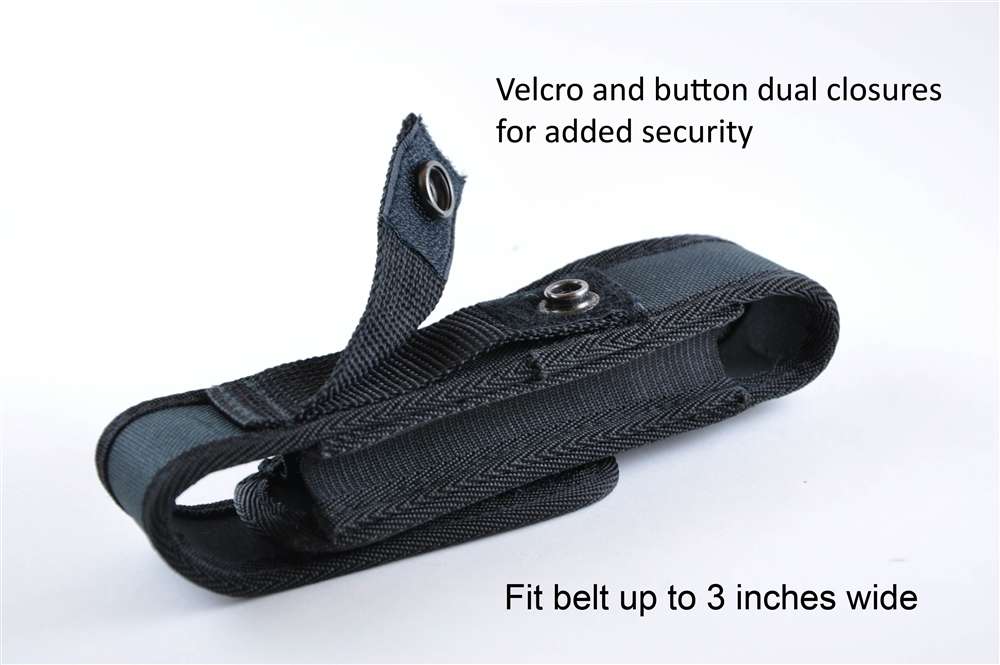 Premium Covered Holster for Flashlights (Jetbeam, Streamlight, Fenix and more)