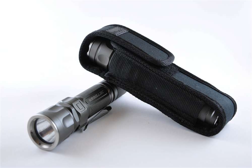 Premium Covered Holster for Flashlights (Jetbeam, Streamlight, Fenix and more)