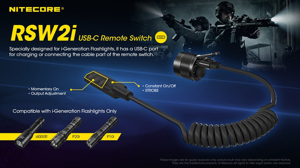 Nitecore RSW2i Pressure Switch for P10i, P20i, P30i